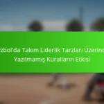 Beyzbol’da Takım Liderlik Tarzları Üzerindeki Yazılmamış Kuralların Etkisi