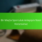 Bir Maçta Sporculuk Anlayışını Nasıl Korursunuz