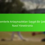 Hakemlerle Anlaşmazlıkları Saygılı Bir Şekilde Nasıl Yönetirsiniz