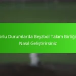 Zorlu Durumlarda Beyzbol Takım Birliğini Nasıl Geliştirirsiniz